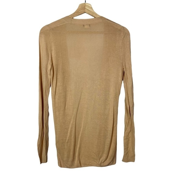 J. Crew Light Brown Button Down Lightweight Cardigan XS - Picture 2 of 3